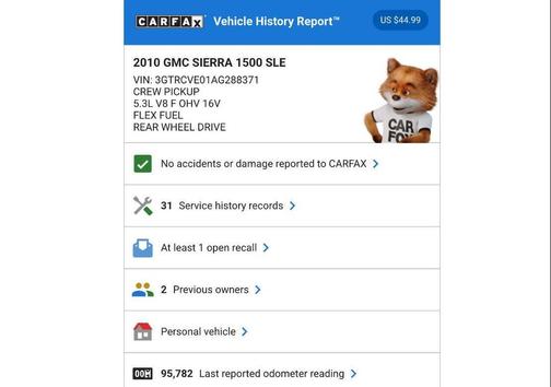 2010 GMC Sierra 1500 SLE