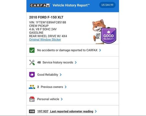 2010 Ford F-150 XLT SuperCrew