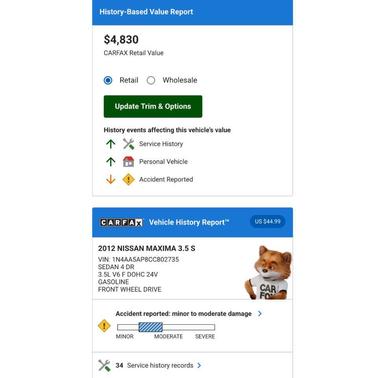 2012 Nissan Maxima SV