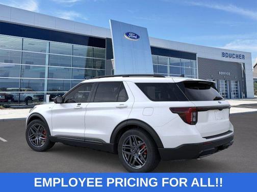 STAR WHITE MET TRI-COAT 2026 Ford Explorer ST-Line
