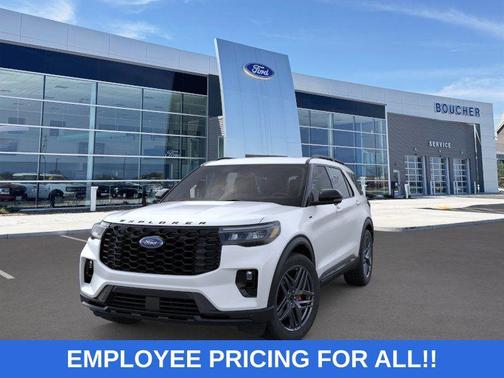 STAR WHITE MET TRI-COAT 2026 Ford Explorer ST-Line