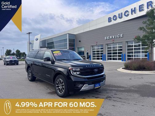 Agate Black Metallic 2025 Ford Expedition Max Platinum