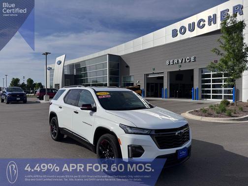 Summit White 2023 Chevrolet Traverse Premier
