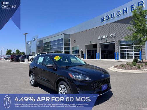 AGATE BLACK METALLIC 2022 Ford Escape S