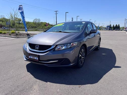 Gray 2015 Honda Civic EX