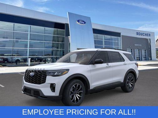SPACE WHITE METALLIC 2026 Ford Explorer ST-Line