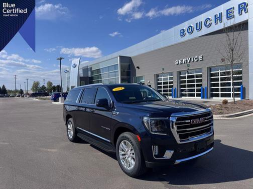 Midnight Blue Metallic 2021 GMC Yukon XL SLT