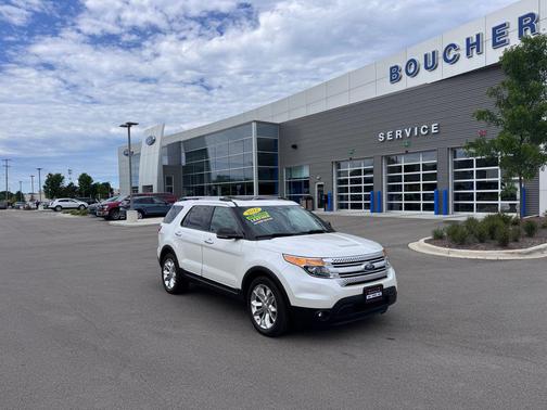 White Platinum Clearcoat Metallic 2012 Ford Explorer XLT