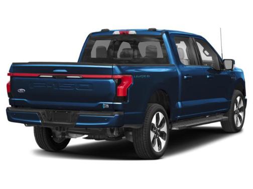 Antimatter Blue Metallic 2023 Ford F-150 Lightning Platinum