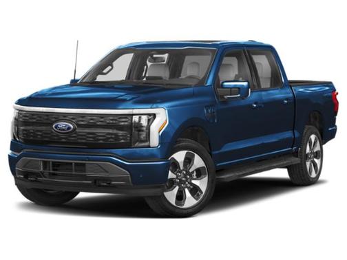 Antimatter Blue Metallic 2023 Ford F-150 Lightning Platinum