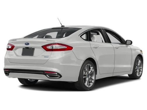 White Platinum Metallic Tri-Coat 2015 Ford Fusion Titanium