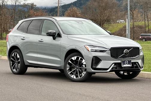 Vapour Grey Metallic 2026 Volvo XC60 Plug-In Hybrid Plus, T8 AWD Electric/Gasoline, Dark