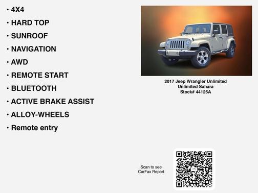 2017 Jeep Wrangler Unlimited Sahara