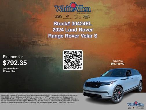 2024 Land Rover Range Rover Velar P250 S