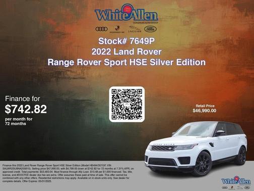2022 Land Rover Range Rover Sport HSE Silver Edition MHEV