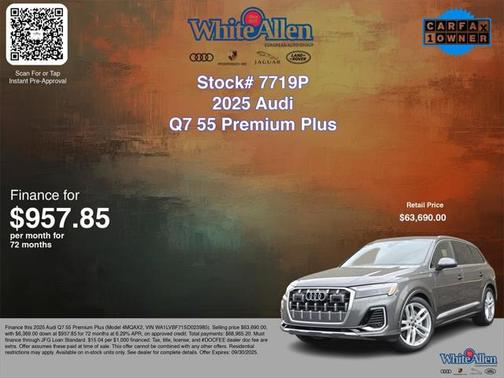 2025 Audi Q7 Premium Plus 55 TFSI quattro Tiptronic