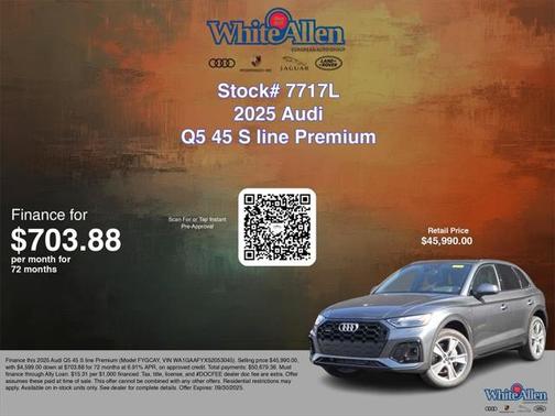 2025 Audi Q5 Premium 45 TFSI S line quattro