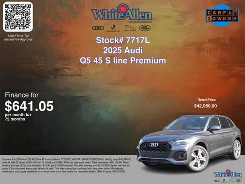 2025 Audi Q5 Premium 45 TFSI S line quattro