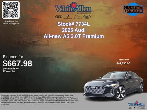 2025 Audi A5 Premium TFSI quattro S tronic