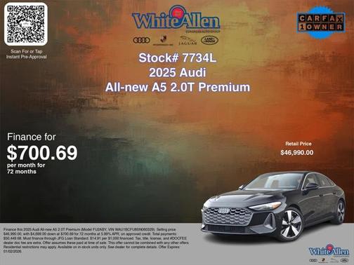 2025 Audi A5 Premium TFSI quattro S tronic