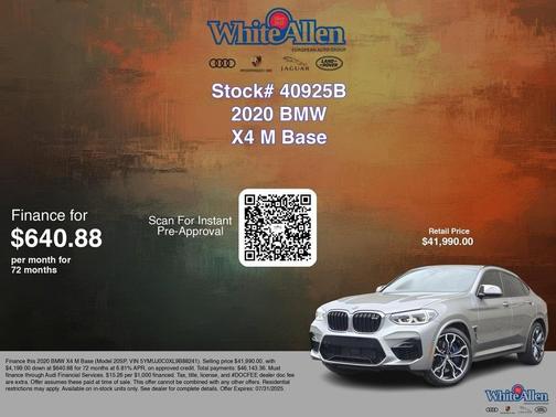 2020 BMW X4 M AWD