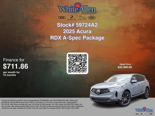 2025 Acura RDX A-Spec