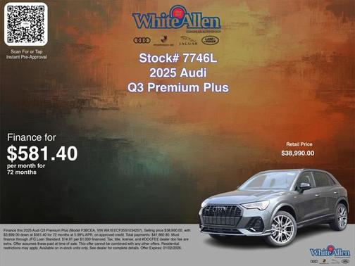 2025 Audi Q3 Premium 45 TFSI S line quattro Tiptronic