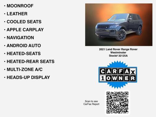 2021 Land Rover Range Rover HSE Westminster