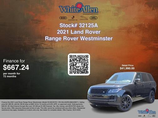 2021 Land Rover Range Rover HSE Westminster