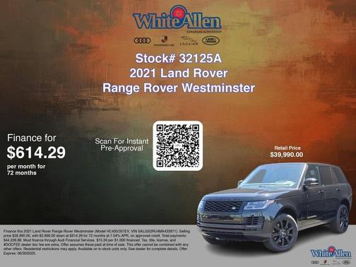 2021 Land Rover Range Rover HSE Westminster