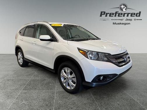 White 2013 Honda CR-V EX-L
