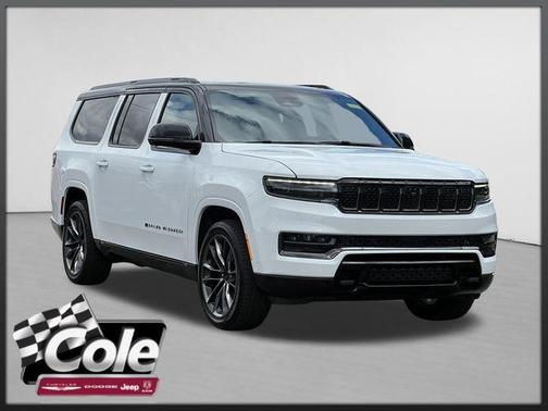 Bright White Clearcoat 2025 Jeep Grand Wagoneer L Series III Obsidian 4x4