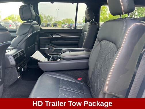 Bright White Clearcoat 2025 Jeep Grand Wagoneer L Series III Obsidian 4x4