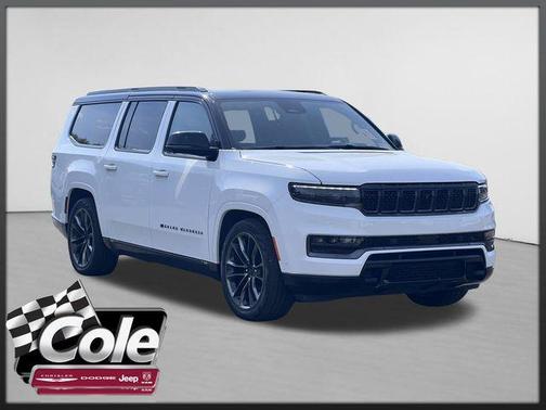 Bright White Clearcoat 2025 Jeep Grand Wagoneer L Series III Obsidian 4x4