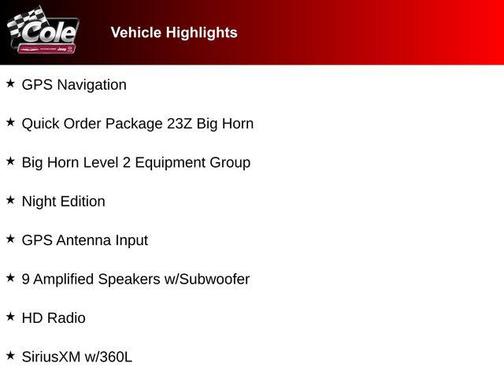 2025 RAM 1500 Big Horn/Lone Star