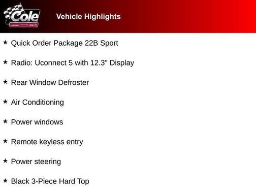 Firecracker Red Clearcoat 2026 Jeep Wrangler Sport