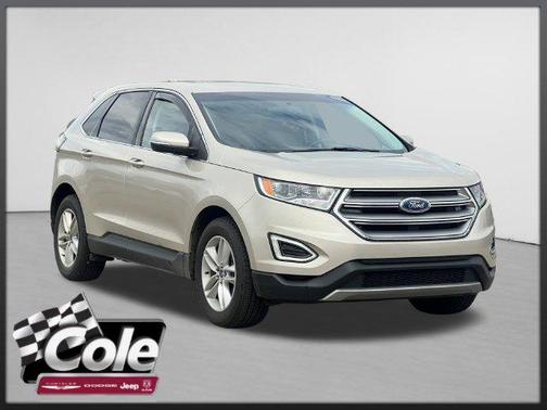 White Gold Metallic 2017 Ford Edge SEL