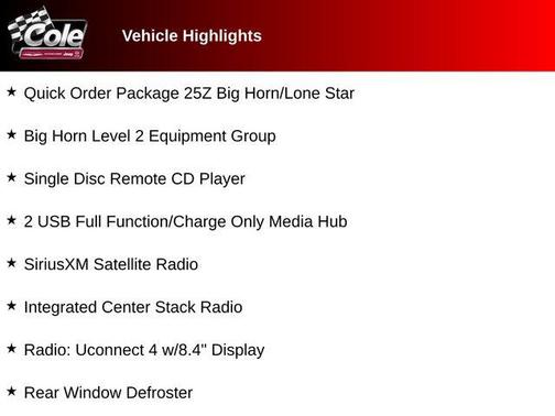 2019 RAM 1500 Big Horn