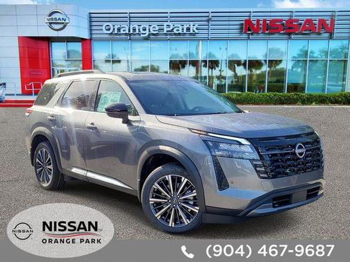 Gun Metallic 2026 Nissan Pathfinder Platinum