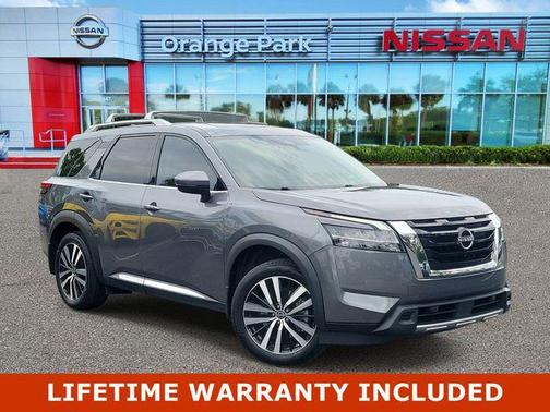 Gun Metallic 2023 Nissan Pathfinder Platinum 4WD