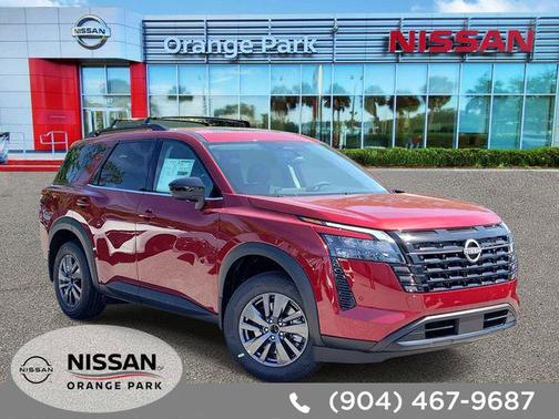 Scarlet Ember Tintcoat 2026 Nissan Pathfinder SV