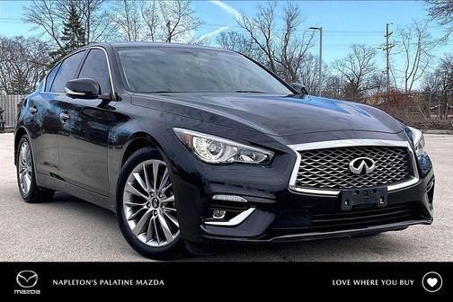Black Obsidian 2021 INFINITI Q50 3.0t LUXE