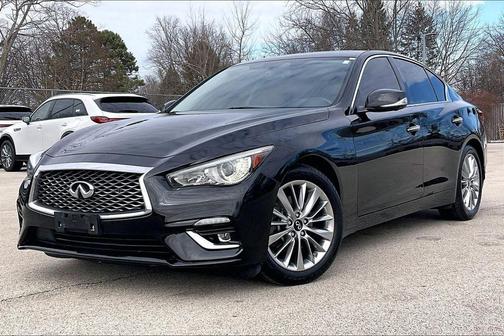 Black Obsidian 2021 INFINITI Q50 3.0t LUXE