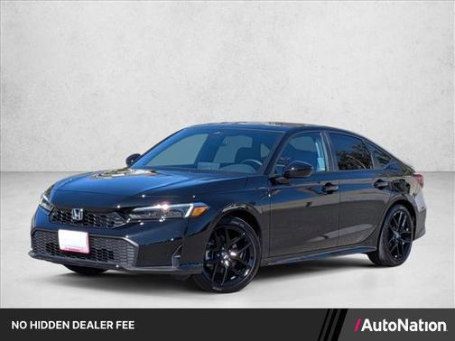 Crystal Black Pearl 2026 Honda Civic Hybrid Sport