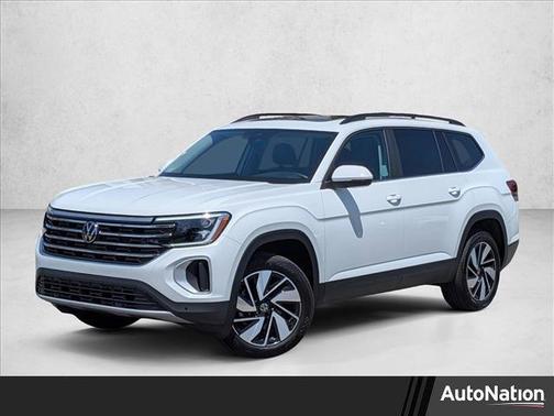 Pure White 2024 Volkswagen Atlas 2.0T SE w/Technology