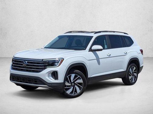 Pure White 2024 Volkswagen Atlas 2.0T SE w/Technology