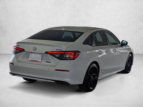 Platinum White Pearl 2026 Honda Civic Hybrid Sport