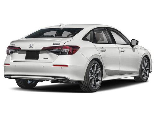 Platinum White Pearl 2026 Honda Civic Hybrid Sport Touring