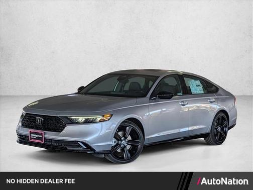 Solar Silver Metallic 2026 Honda Accord Hybrid Sport-L