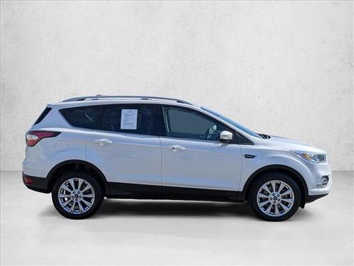 White Platinum Metallic Tri-Coat 2017 Ford Escape Titanium